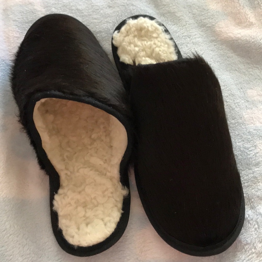 Real Cowhide unisex slipper